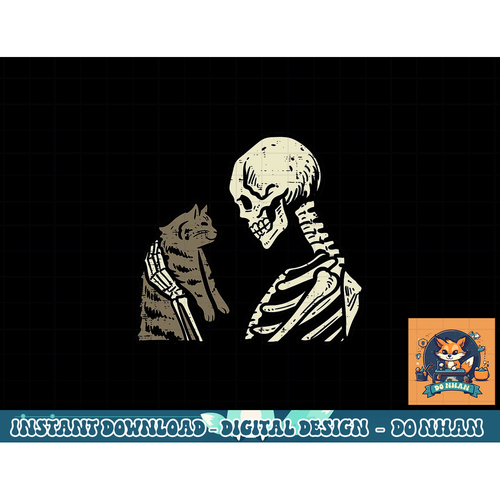 Skeleton Holding Cat Funny Halloween Skull Men Women Kids png, sublimation copy.jpg
