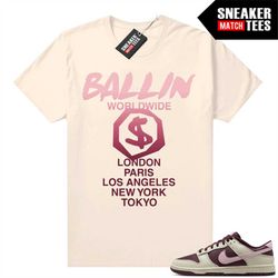 sb dunks valentines day sneaker match tees sail 'ballin worldwide'