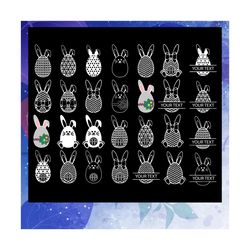 easter bunny eggs svg, easters monograms svg, easter egg svg, easter svg, files for silhouette, files for cricut, svg, d
