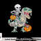Skeleton Riding Mummy Dinosaur T rex Halloween Funny Pumpkin png, sublimation copy.jpg
