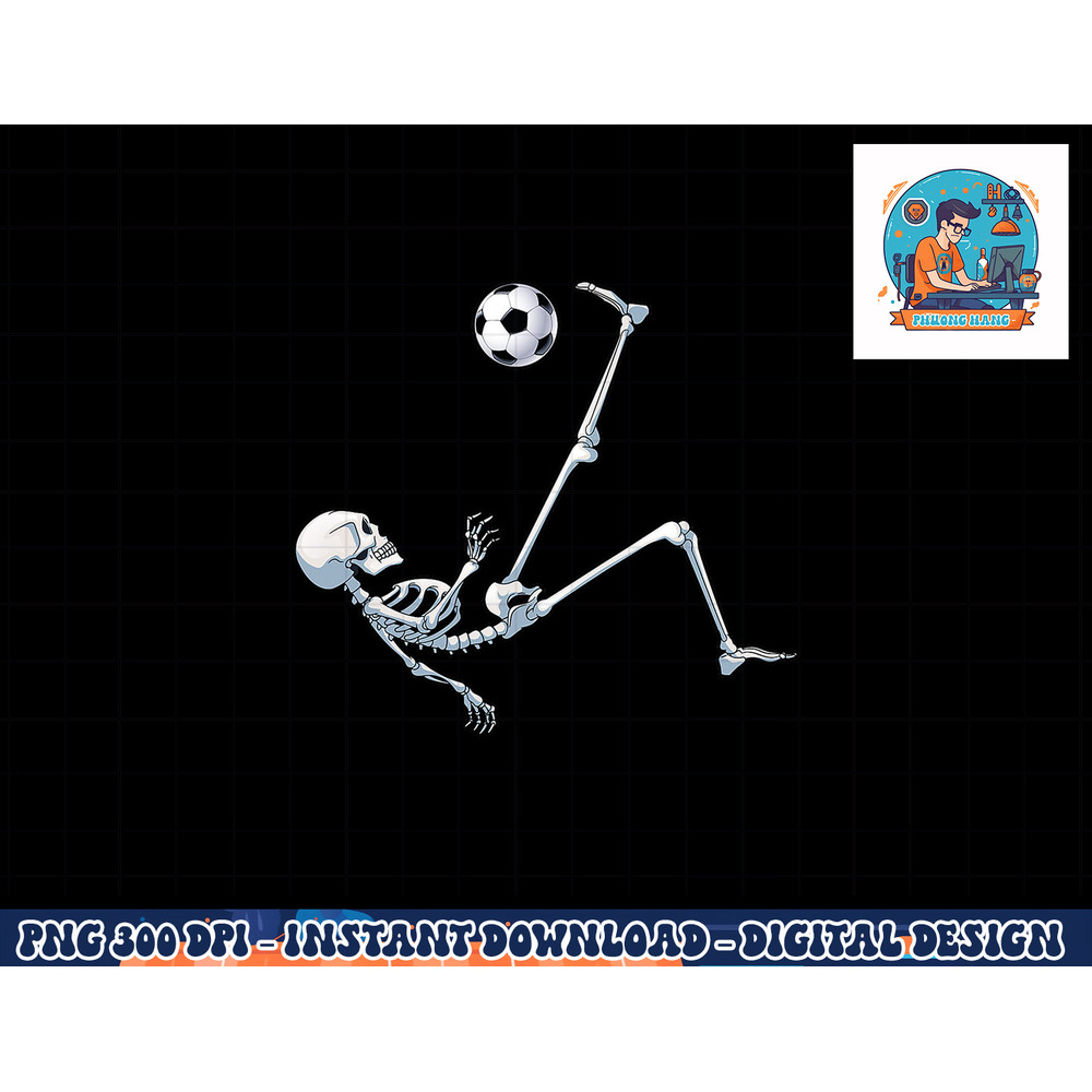 Skeleton Soccer Football Halloween T Shirt Costume Gifts Tee copy.jpg