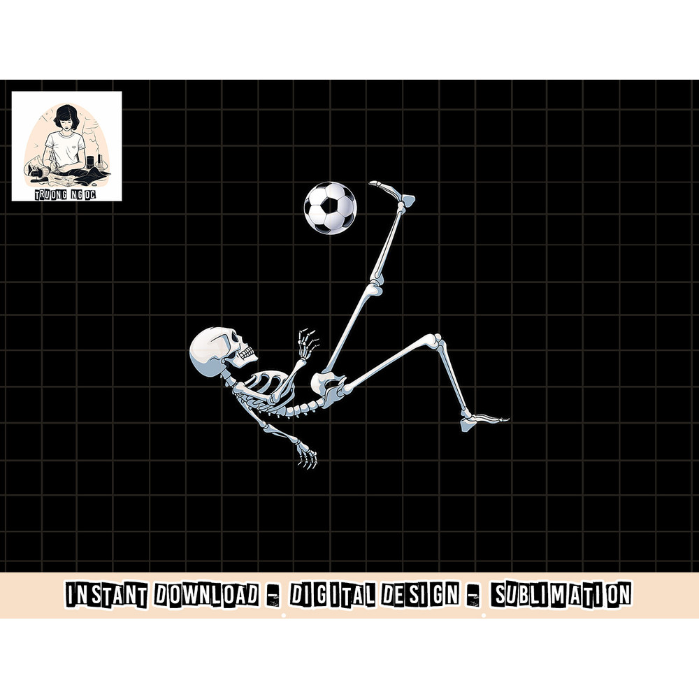Skeleton Soccer Football Halloween T Shirt Costume Gifts Tee copy.jpg