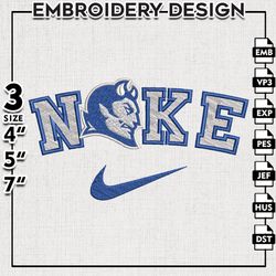 Nike Central Connecticut Blue Devils Embroidery Designs, NCAA Embroidery Files, NCAA Machine Embroidery Files