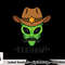 Space Yeehaw Alien Cowboy Halloween Alien Western png, sublimation copy.jpg