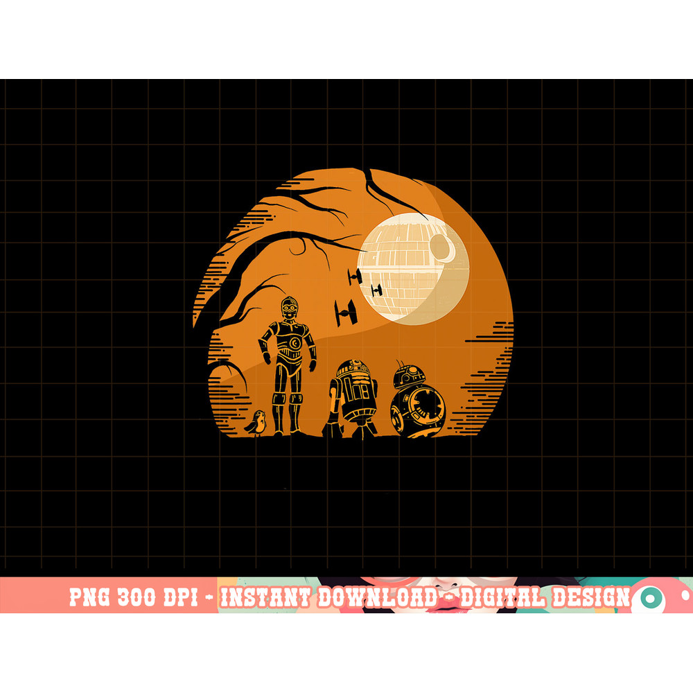 Star Wars Droids Halloween Orange Hue Death Star Portrait png, sublimation copy.jpg