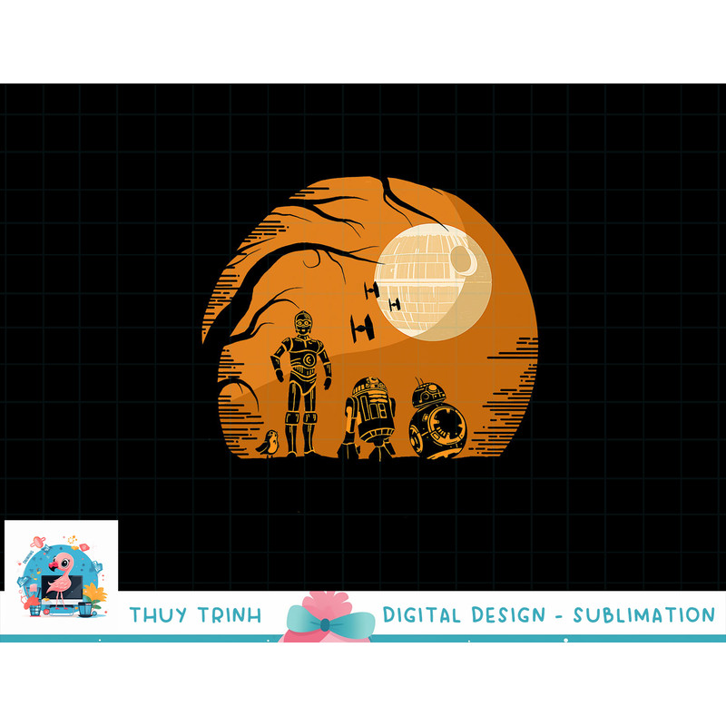 Star Wars Droids Halloween Orange Hue Death Star Portrait png, sublimation copy.jpg
