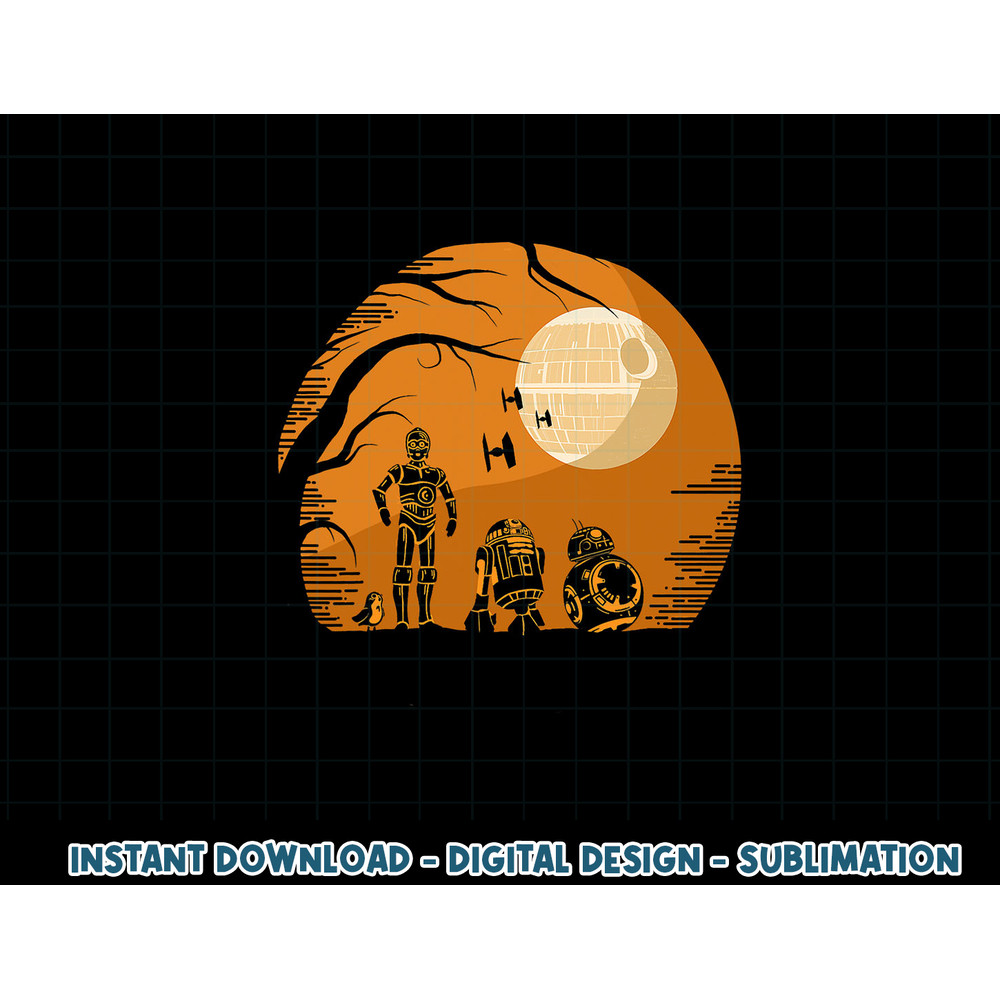 Star Wars Droids Halloween Orange Hue Death Star Portrait png, sublimation copy.jpg