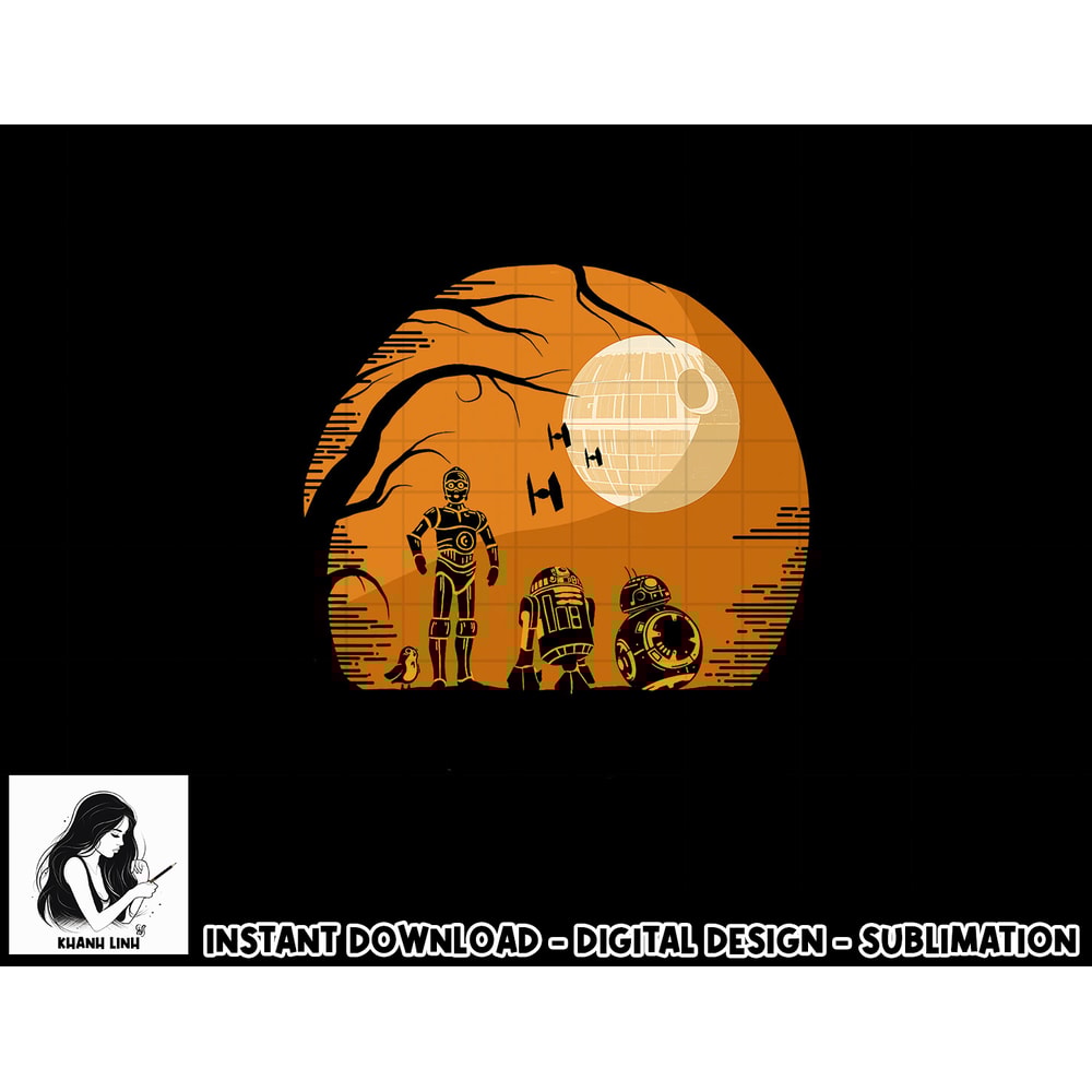 Star Wars Droids Halloween Orange Hue Death Star Portrait png, sublimation copy.jpg