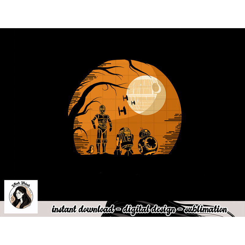 Star Wars Droids Halloween Orange Hue Death Star Portrait png, sublimation copy.jpg