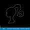 Barbie Ponytail Silhouette png, sublimation copy.jpg