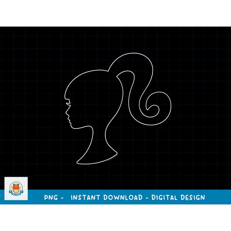 Barbie Ponytail Silhouette png, sublimation copy.jpg