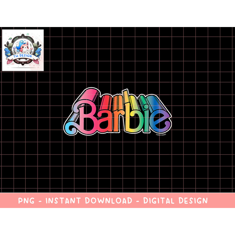 Barbie Pride - Barbie 3D Logo png, sublimation copy.jpg