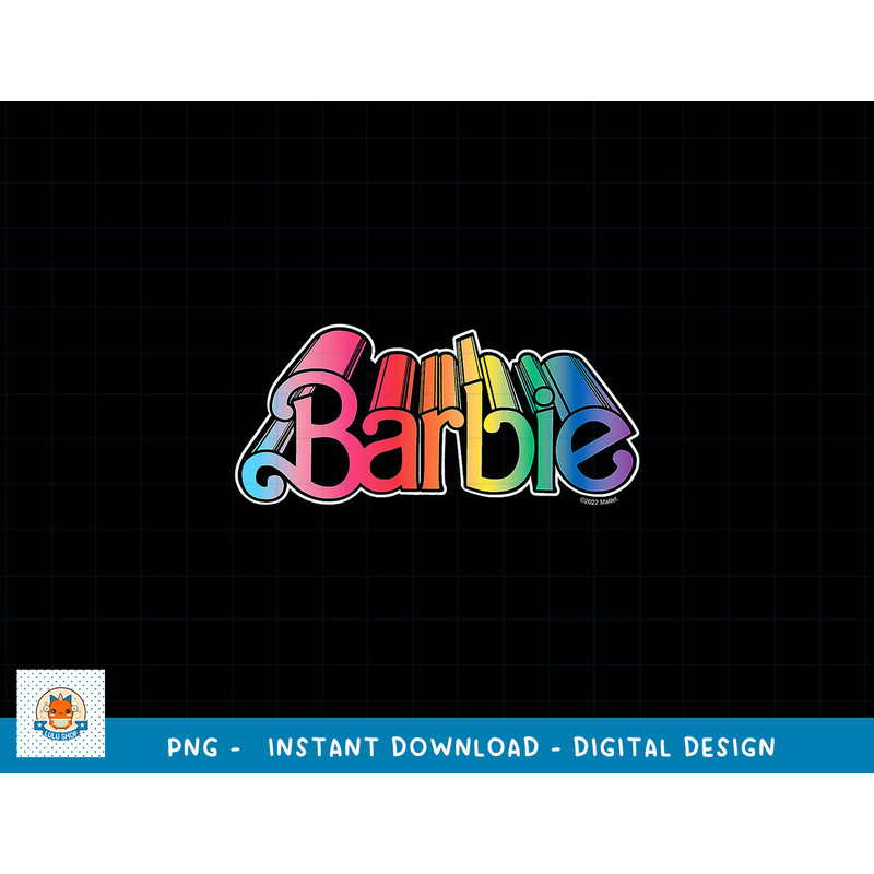 Barbie Pride - Barbie 3D Logo png, sublimation copy.jpg