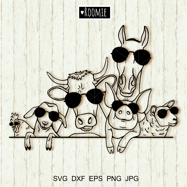 Farm-animals-with-sunglasses-svg-Cricut-Cow-horse-goat-chicken-sheep-pig-farmhouse-sign-.jpg