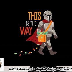 star wars the mandalorian grogu this is the way halloween png, sublimation copy