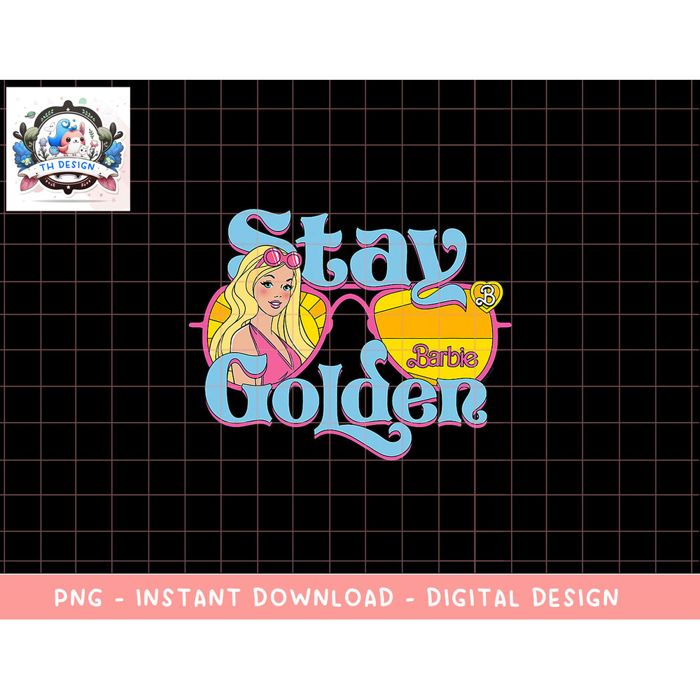 Barbie Stay Golden Sunglasses png, sublimation copy.jpg