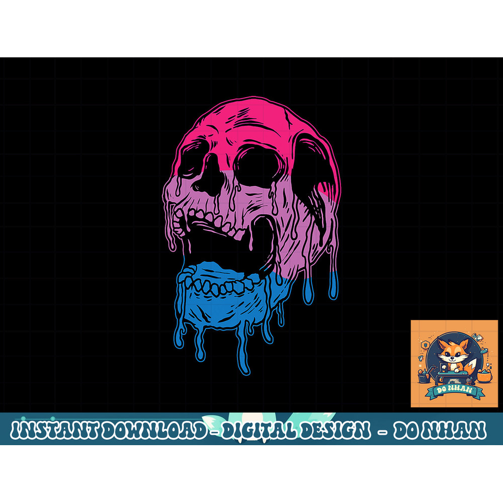 Subtle Bisexual Skull Bi Pride Flag Bisexuality png, sublimation copy.jpg