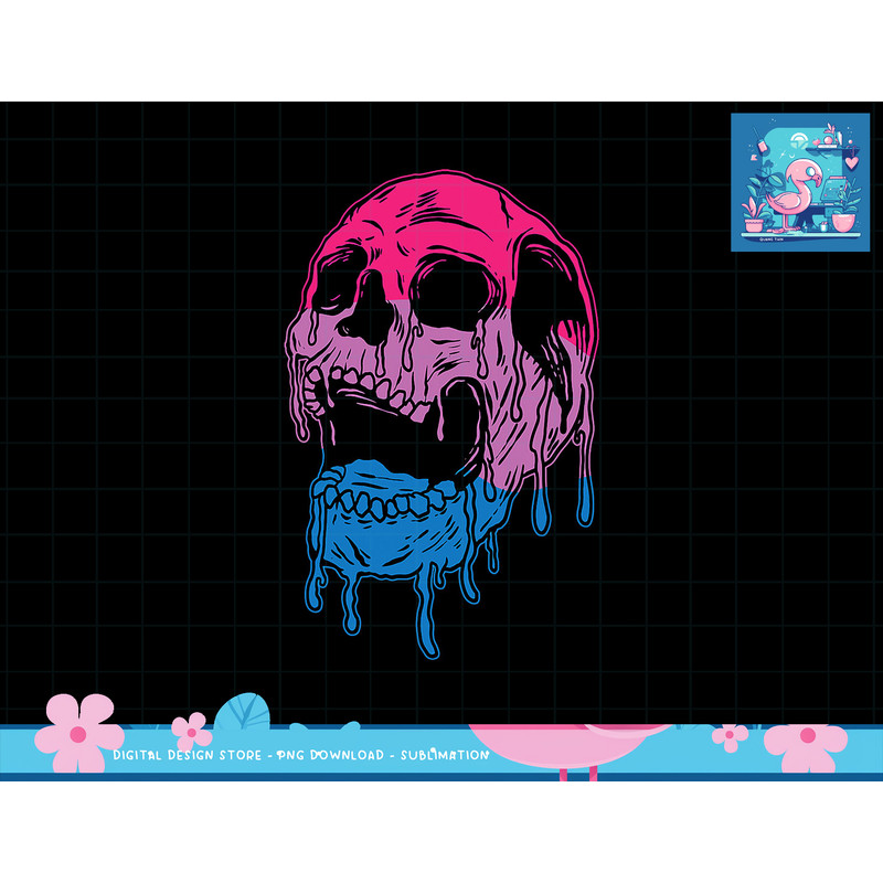 Subtle Bisexual Skull Bi Pride Flag Bisexuality png, sublimation copy.jpg
