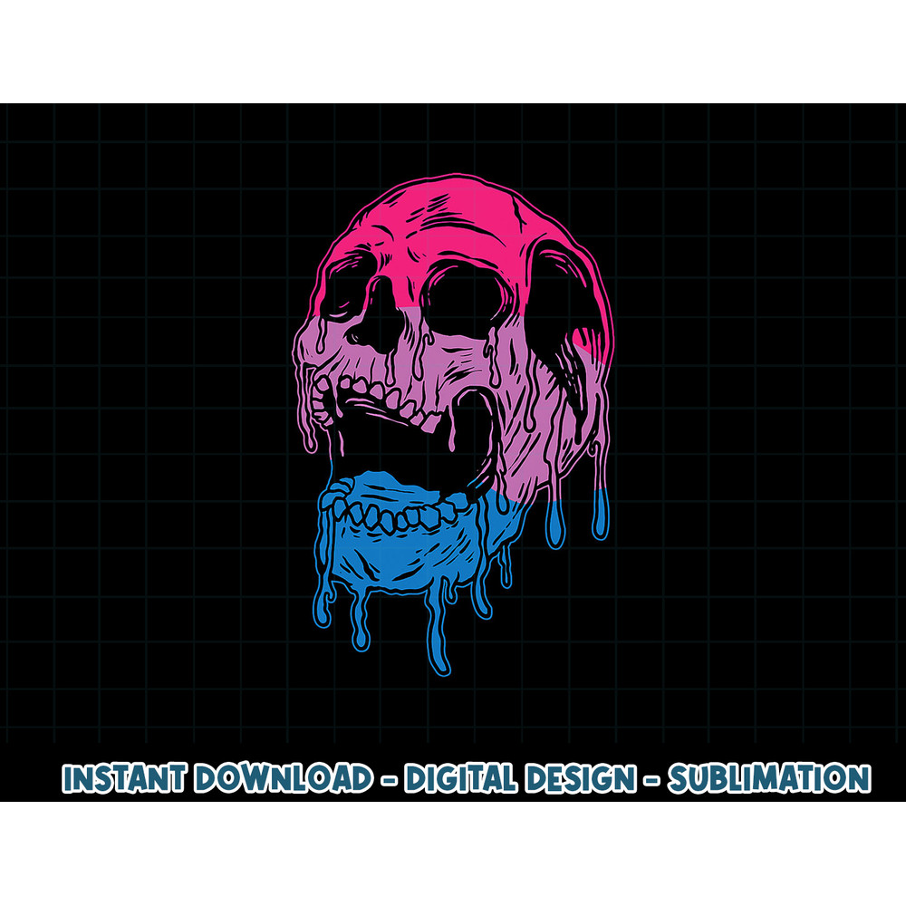 Subtle Bisexual Skull Bi Pride Flag Bisexuality png, sublimation copy.jpg