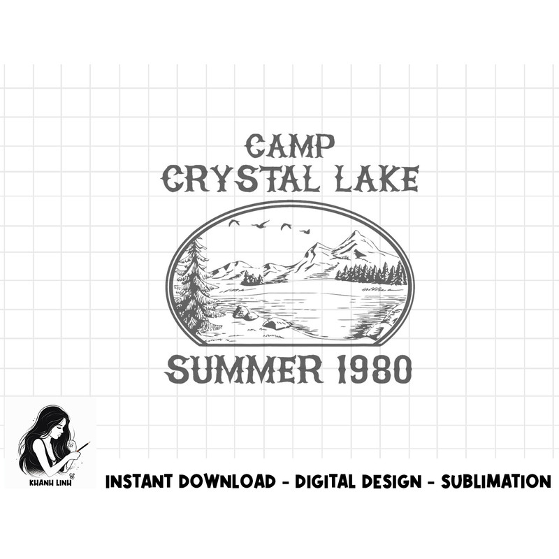 Summer Camp Retro 1980 crystal clear lake Halloween Friday png, sublimation copy.jpg