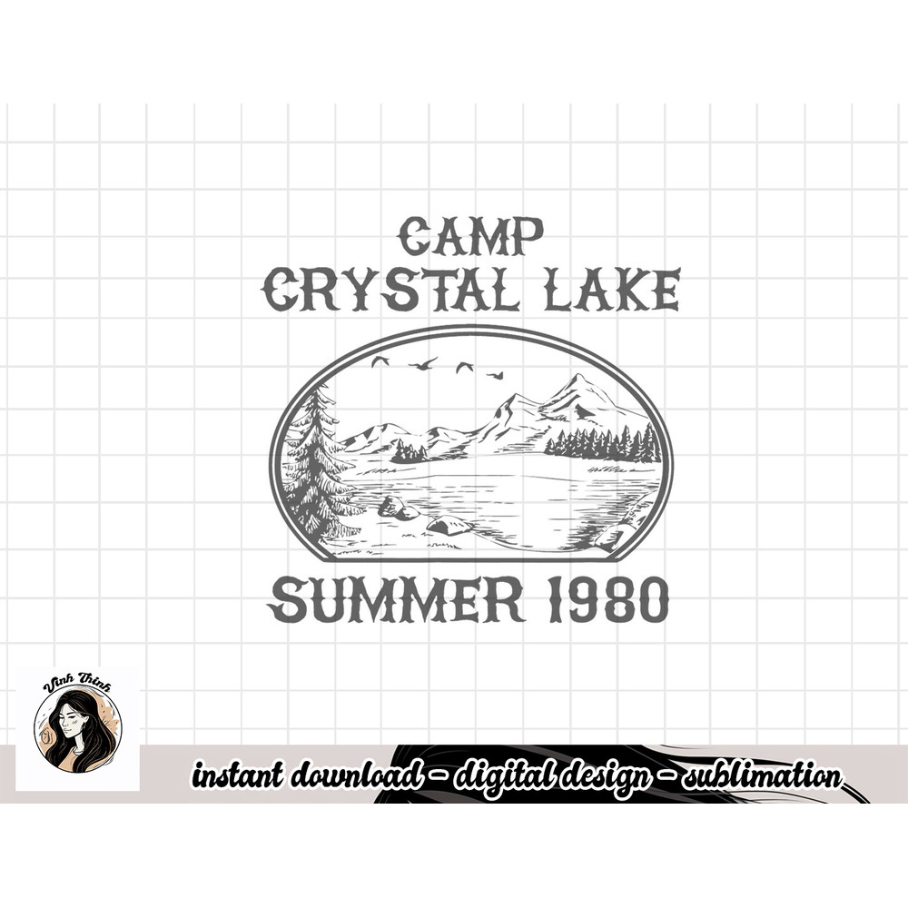 Summer Camp Retro 1980 crystal clear lake Halloween Friday png, sublimation copy.jpg