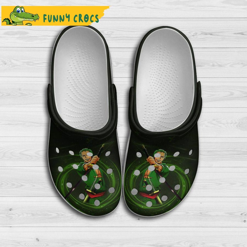 Green Zoro One Piece Crocs - Step into style with Funny Crocs.jpg