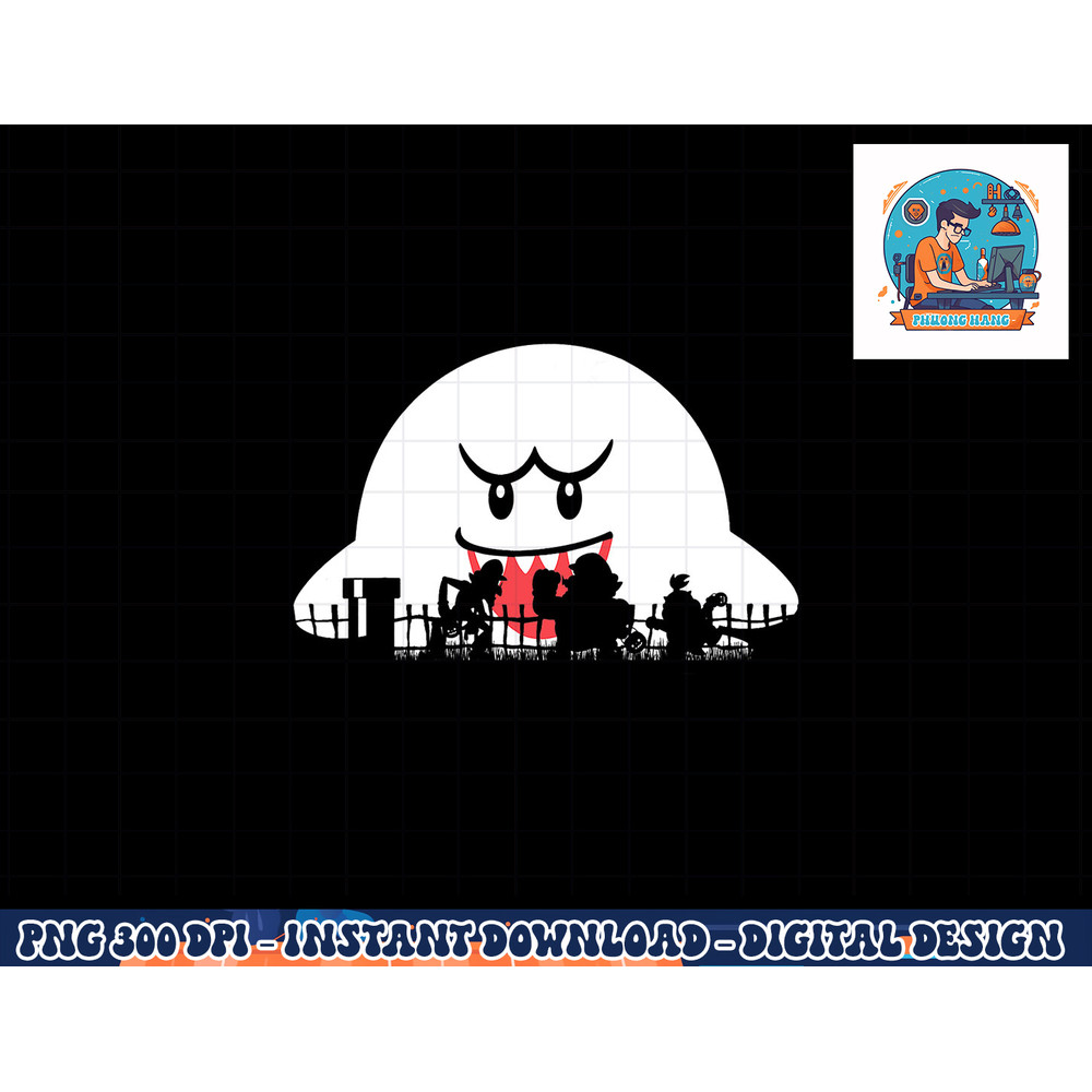 Super Mario Boo Trick Or Treat Halloween Silhouette png, sublimation copy.jpg