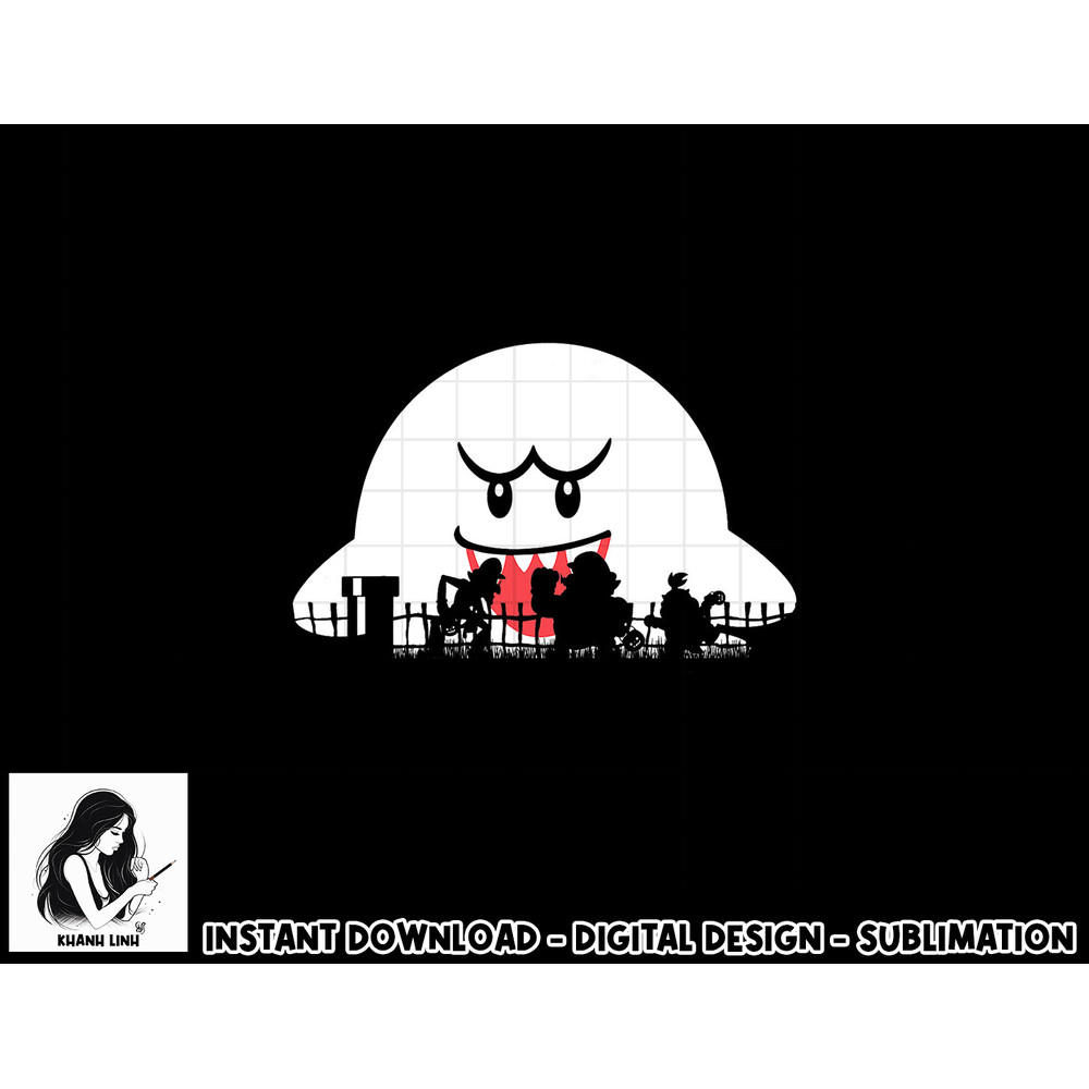 Super Mario Boo Trick Or Treat Halloween Silhouette png, sublimation copy.jpg