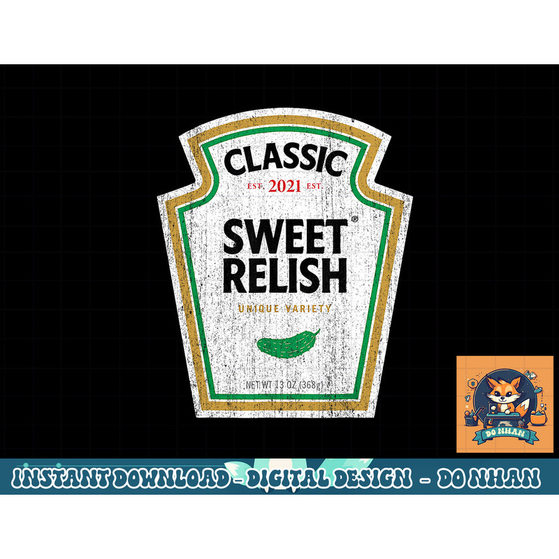 Sweet Relish DIY Halloween Shirt Condiment Green Pickle png, sublimation copy.jpg