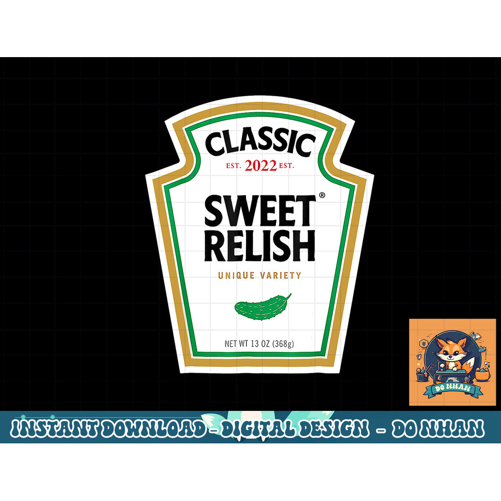 Sweet Relish DIY Halloween Tshirt Condiment Green Pickle png, sublimation copy.jpg