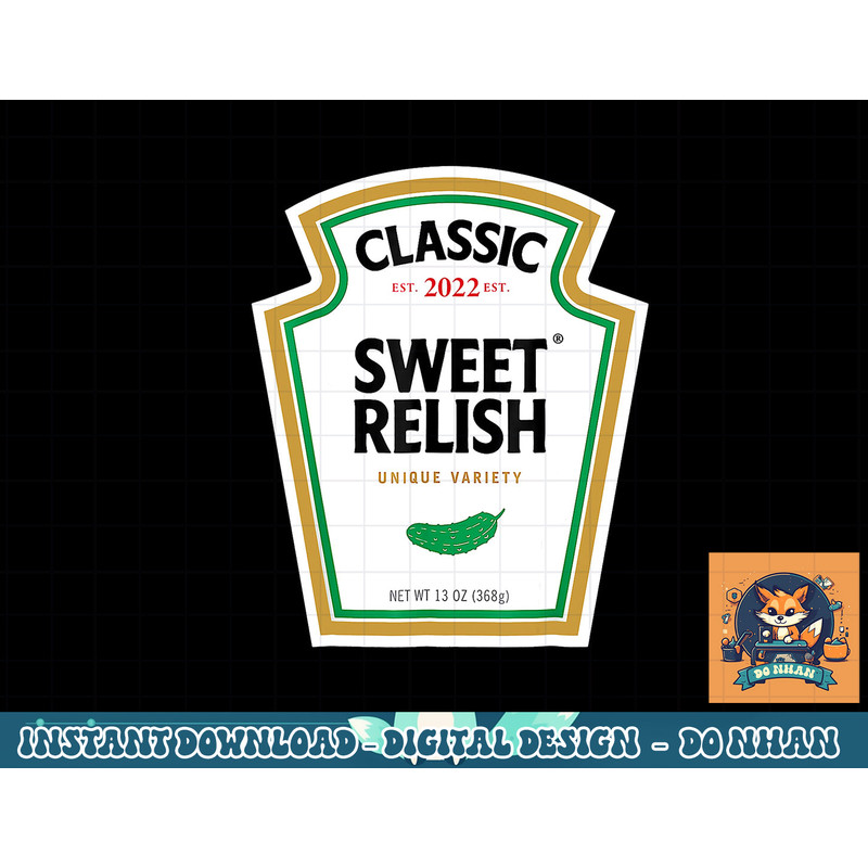 Sweet Relish DIY Halloween Tshirt Condiment Green Pickle png, sublimation copy.jpg