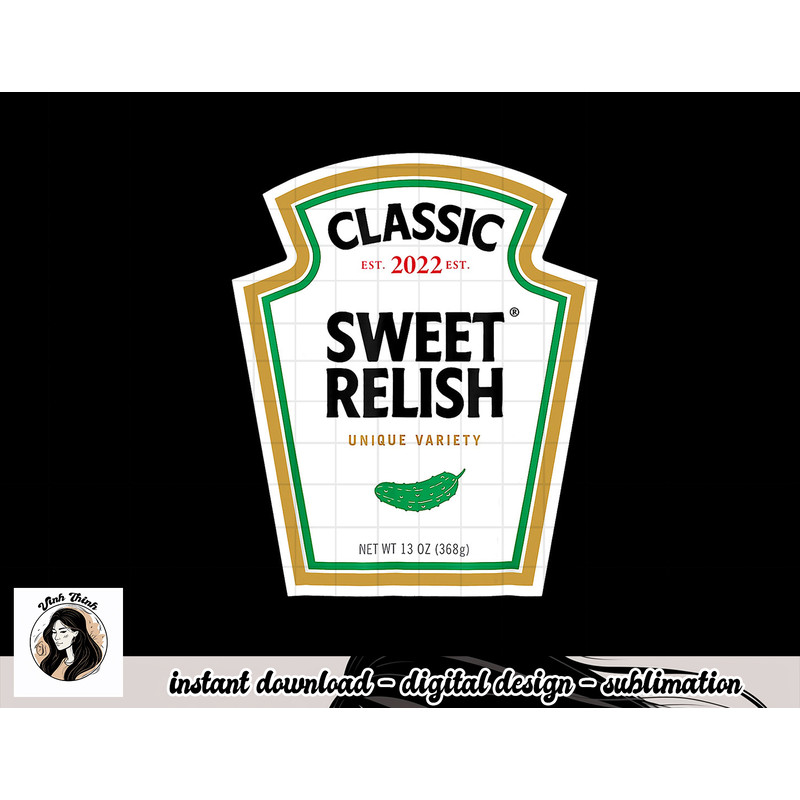 Sweet Relish DIY Halloween Tshirt Condiment Green Pickle png, sublimation copy.jpg
