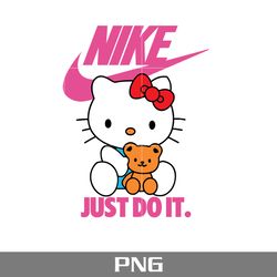 hello kitty swoosh png, hello kitty nike png, nike logo png, hello kitty png digital file