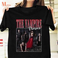 the vampire diaries homage t-shirt, vampire shirt, the vampire diaries tv series shirt, the vampire diaries shirt for fa