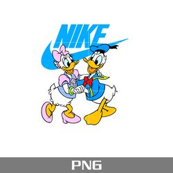 donald and daisy nike png, disney swoosh png, nike logo png, disney png digital file