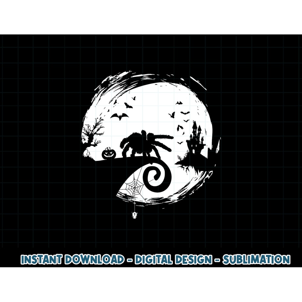 Tarantula Halloween Costume Moon Silhouette Creepy png, sublimation copy.jpg