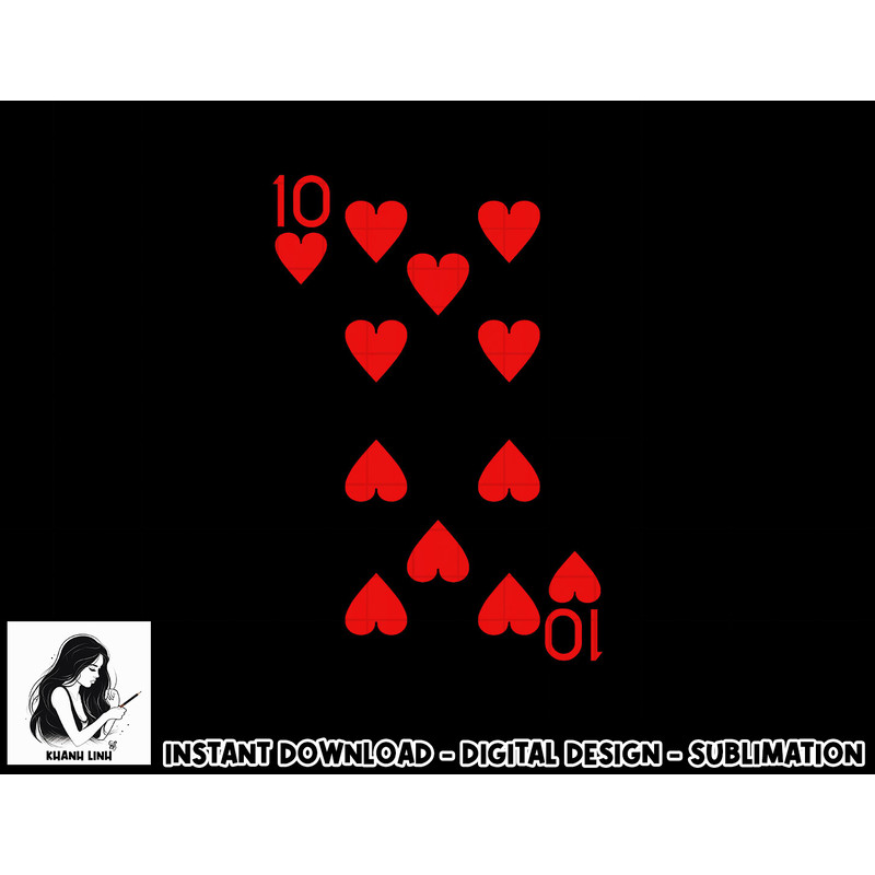 Ten Of Hearts Royal Flush Costume Halloween Playing Cards png, sublimation copy.jpg