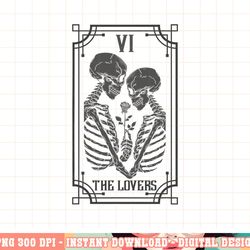 the lovers tarot card occult goth halloween gothic png, sublimation copy