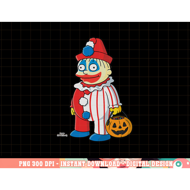 The Simpsons Ralph Clown Treehouse of Horror Halloween png, sublimation copy.jpg