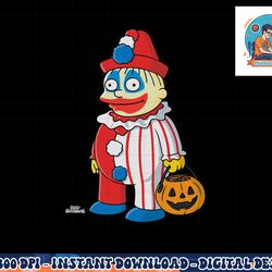 the simpsons ralph clown treehouse of horror halloween png, sublimation copy