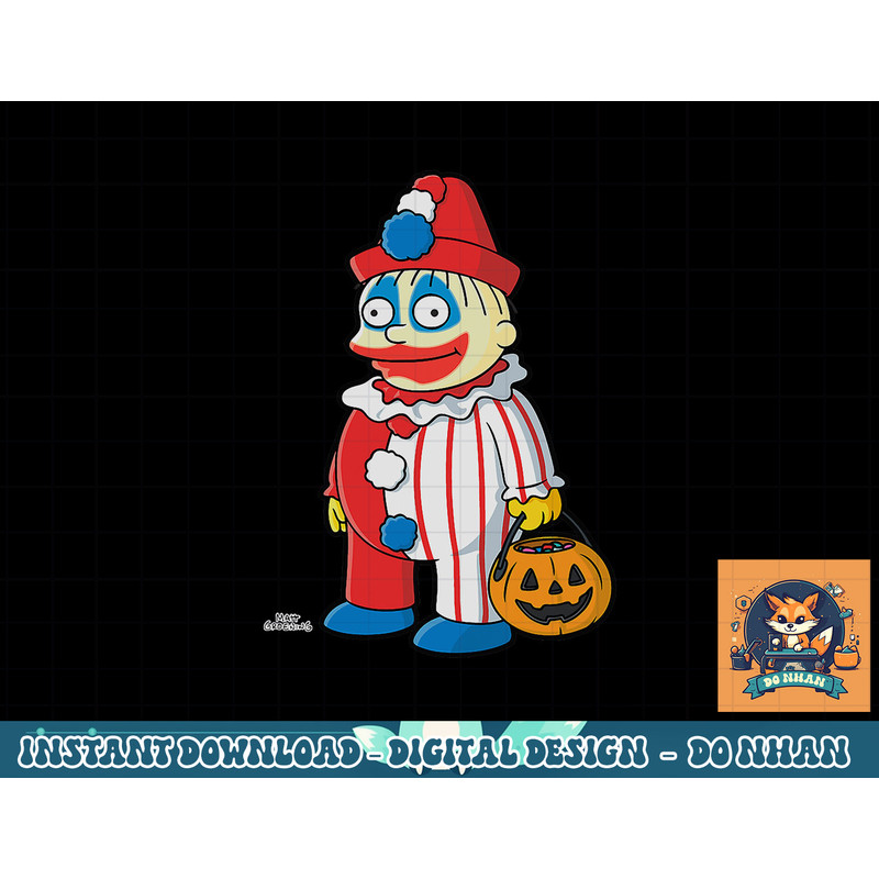 The Simpsons Ralph Clown Treehouse of Horror Halloween png, sublimation copy.jpg