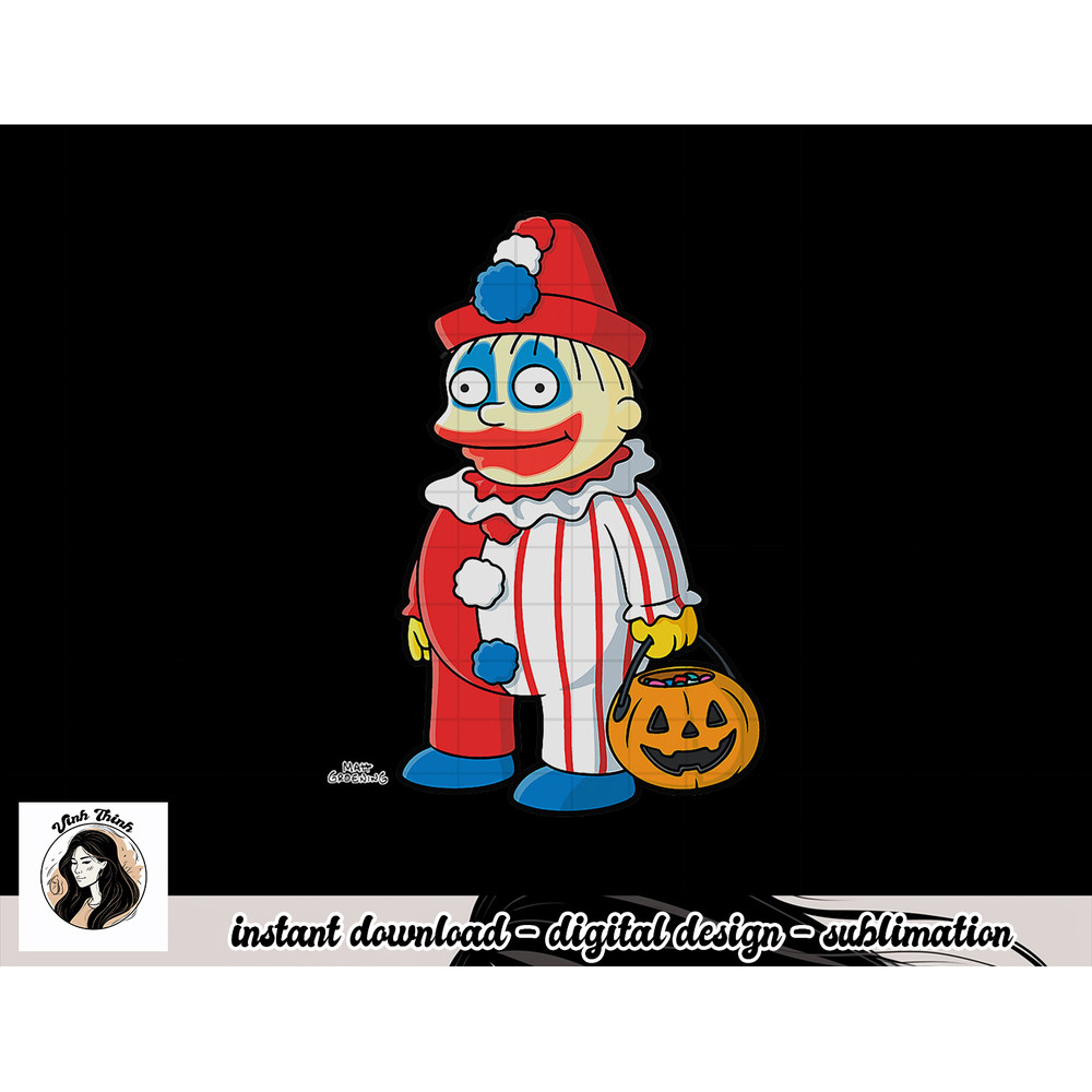 The Simpsons Ralph Clown Treehouse of Horror Halloween png, sublimation copy.jpg