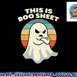 this is boo sheet ghost retro halloween costume men women png, sublimation copy