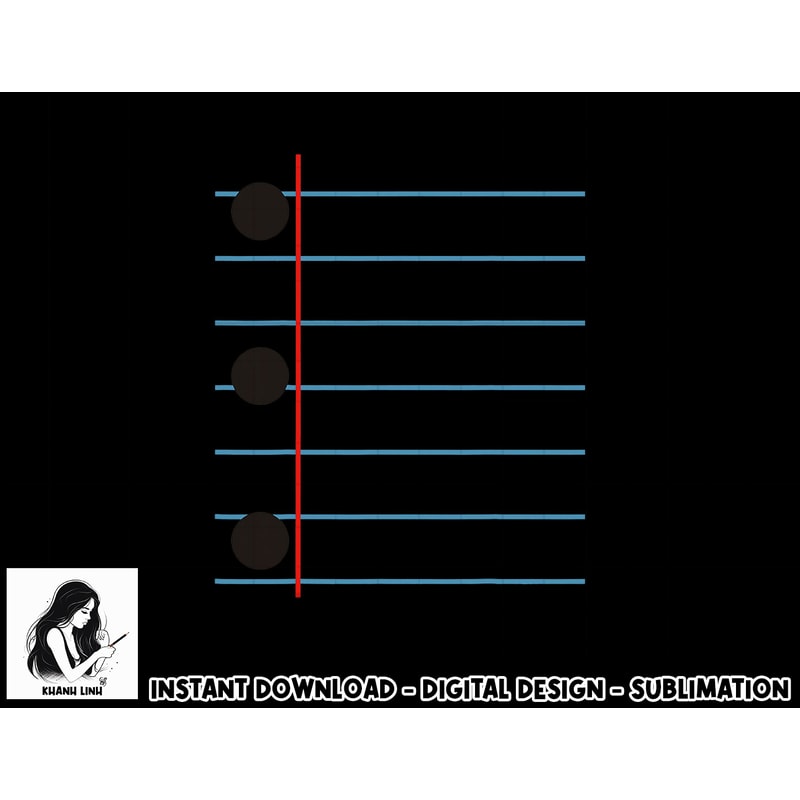 Three Hole Punch College Ruled Paper Costume png, sublimation copy.jpg