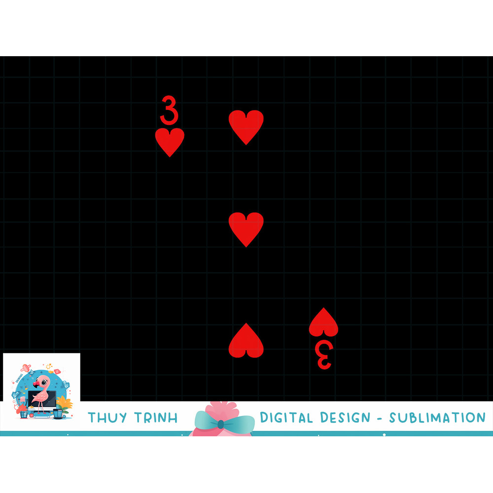 Three Of Hearts Deck Of Cards Playing Cards Halloween Poker png, sublimation copy.jpg