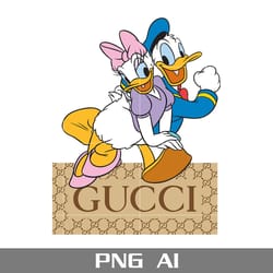 daisy and donald duck gucci png, gucci brand logo png, daisy and donald duck png, fashion brand png, ai digital file
