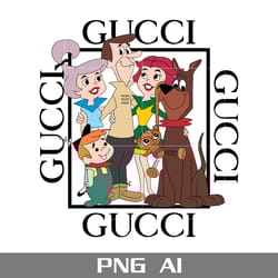 scooby doo and friend gucci png, gucci logo png, scooby doo png, gucci brand logo png, ai digital file
