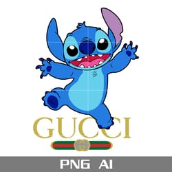 stitch gucci png, gucci brand logo png, stitch png, disney gucci png, ai digital file