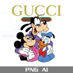 mickey and friend gucci png, gucci logo png, mickey and friend png, disney gucci png, ai digital file