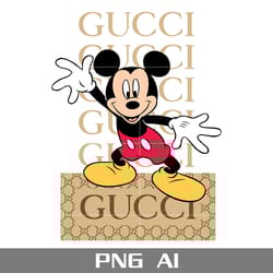 mickey gucci png, gucci brand logo png, mickey mouse png, disney gucci png, ai digital file